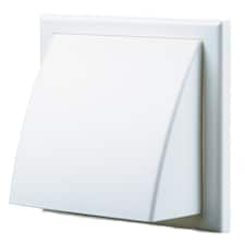 Blauberg DECOR155X155-100HKWH Cowled Grille with Damper 100mm/4" (White)