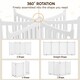 image 4 of Yaheetech 4-Panel Pet Puppy Fence with Two Support Feet, 50 × 90.5 cm | White | Not provided