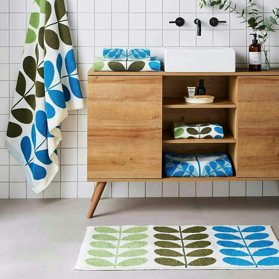image 1 of Orla Kiely Trio Stem Riviera 70x125cm Bath Towel