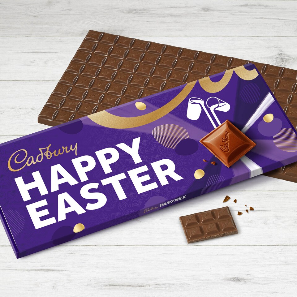 image 1 of Cadbury Happy Easter Dairy Milk Chocolate Gift Bar 850g