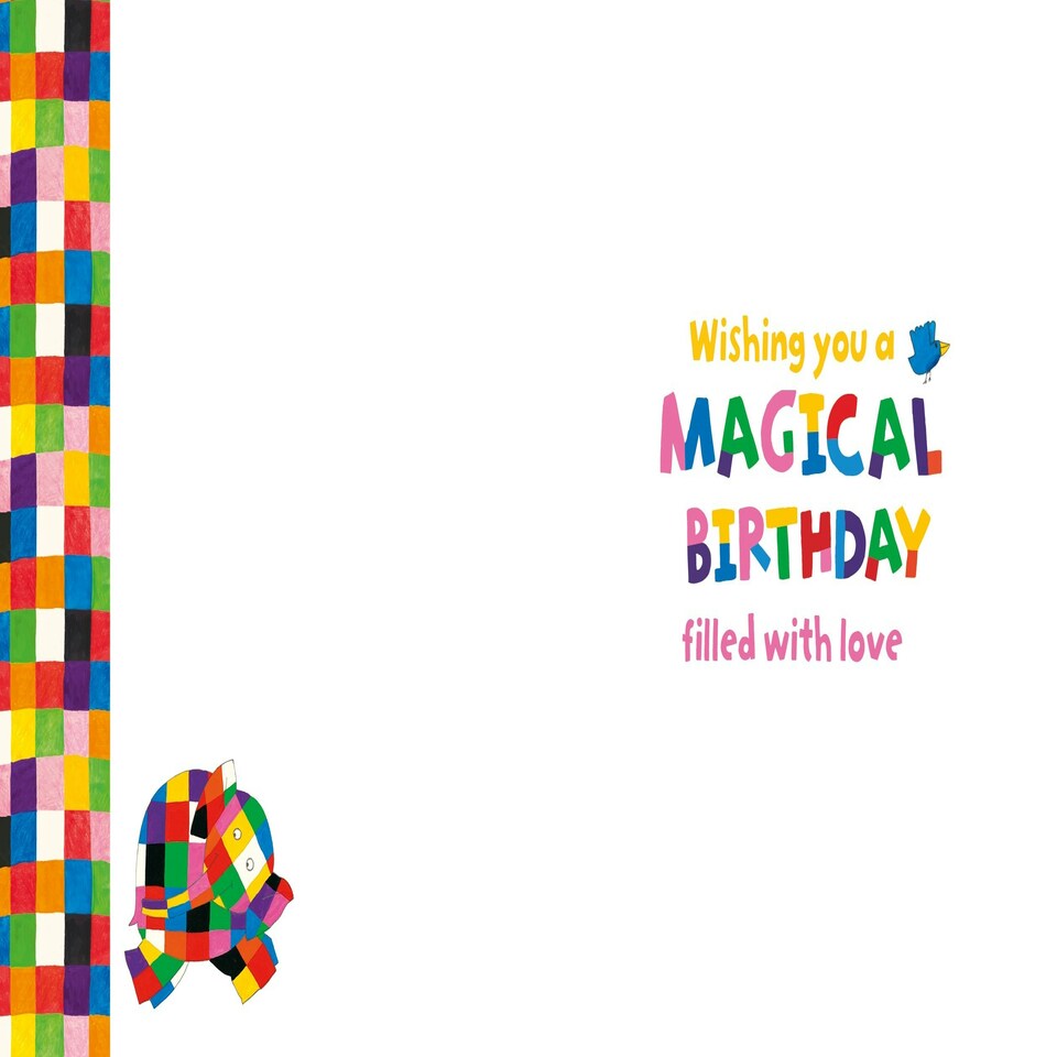 image 1 of Elmer The Patchwork Elephant 'Daughter' Birthday Card
