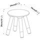 image 4 of Kids Wooden Stool Seat Round Chair Toddlers Kids Small Children Home Nursery | White | 1 White