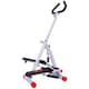 image 1 of HOMCOM Foldable Stepper Adjustable Step Machine w/ Handlebar LCD Display, White