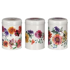 Elite Tins Emma Bridgewater Garden Flowers 3 Round Canisters