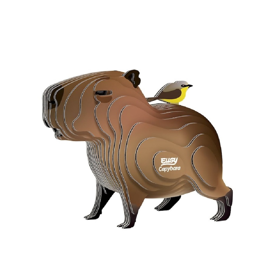 image 1 of Eugy Capybara 120 3D Model Craft Kit