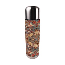 Red Strawberry Thief Large Reusable Thermal Flask