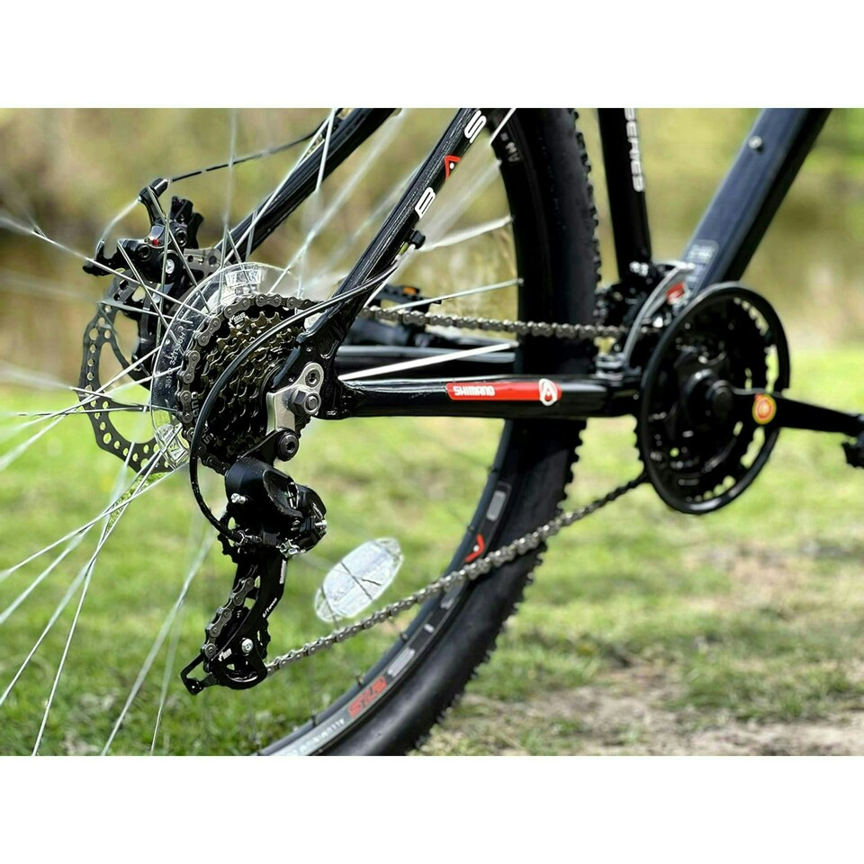 image 1 of Basis El Toro Hardtail Mountain Bike, 27.5in Wheel - Black/Red