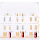 image 4 of Hallmark Christmas Luxury Boxed Cards Pop up Town Houses Pack of 5