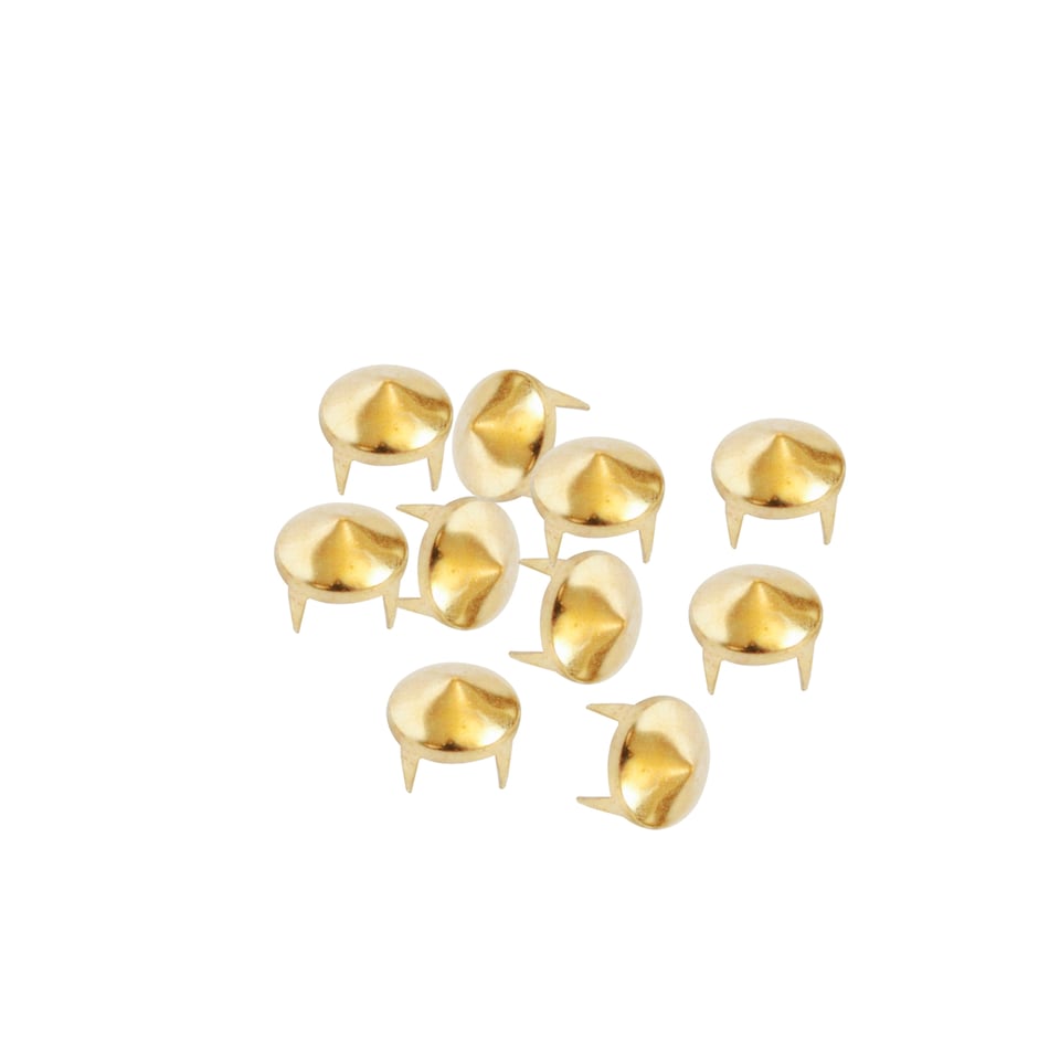 image 1 of 8mm Low Cone Punk Studs Hand Pressed Leather Rivets for DIY Clothes