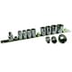 image 7 of 17pc Imperial AF Socket Set SAE Inch Sockets Extensions Ratchet 3/8"dr Tool Bag