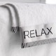 image 2 of Catherine Lansfield Relax And Unwind Bath Sheet | White | Bath sheet