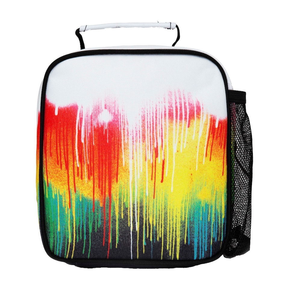 image 1 of Kids Lunch Bag Multi Colour Drips | Thermal Insulated School Lunch Box 4.5L | Multi | Multi | One Size | 1