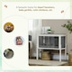 image 2 of PawHut Wooden Hamster Cage for Dwarf Hamsters, Gerbils, Rutin Chicken w/ Shelf