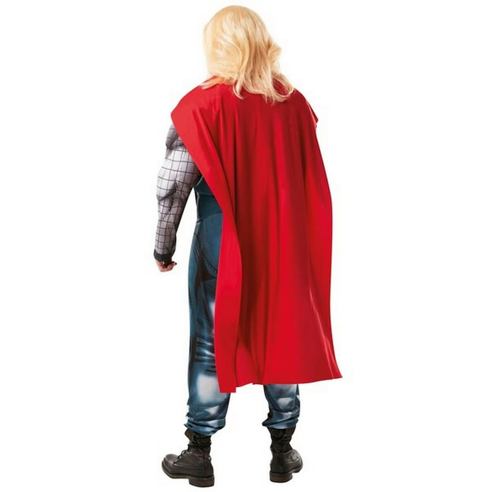 image 1 of Thor Mens Deluxe Costume - Blue/Red - Standard One Size