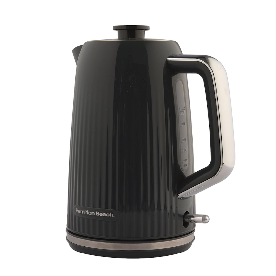 image 1 of Hamilton Beach Miami Kettle & Toaster Set Charcoal Grey