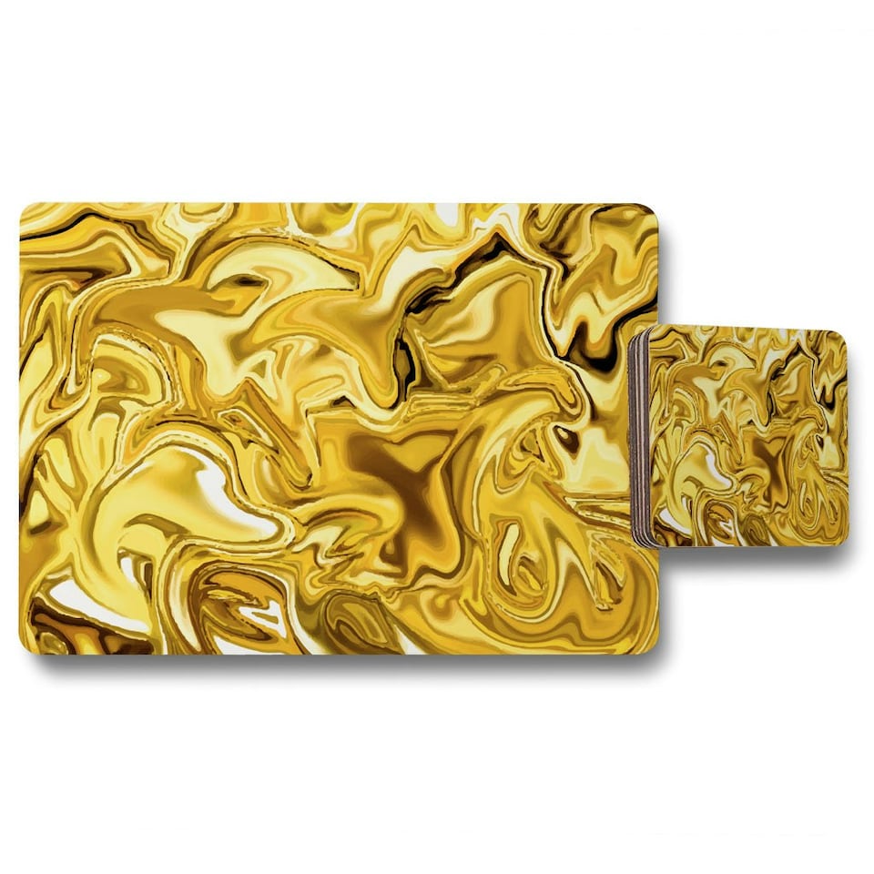 Golden Liquid (Placemat & Coaster Set)