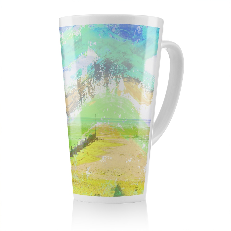 image 1 of Yellow Beach Latte Mug