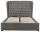 image 4 of Dakota Ottoman Storage Bed Double Pewter | Grey | Pewter
