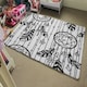 image 4 of Black contour (Rug) Black | Large: 140x200cm