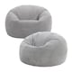 image 1 of Kingston Classic Beanbag Corduroy Light Grey Set of 2 | Grey | Light Grey | 2