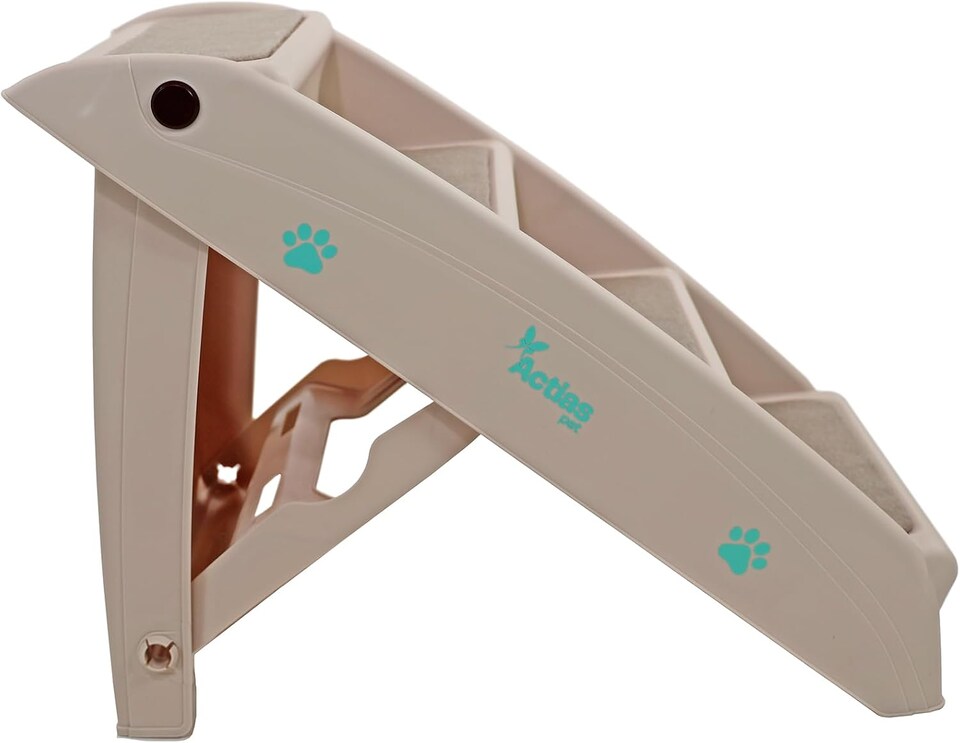 image 1 of Lightweight Folding Pet Stairs Beige