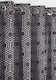 image 1 of Element Geometric Thermal Blackout Eyelet Curtains 168cm x 137cm Charcoal | Grey | Grey