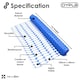 image 3 of Heavy Duty Blue Safety Barrier Mesh Fencing 1mtr x 50mtr | Blue | 1