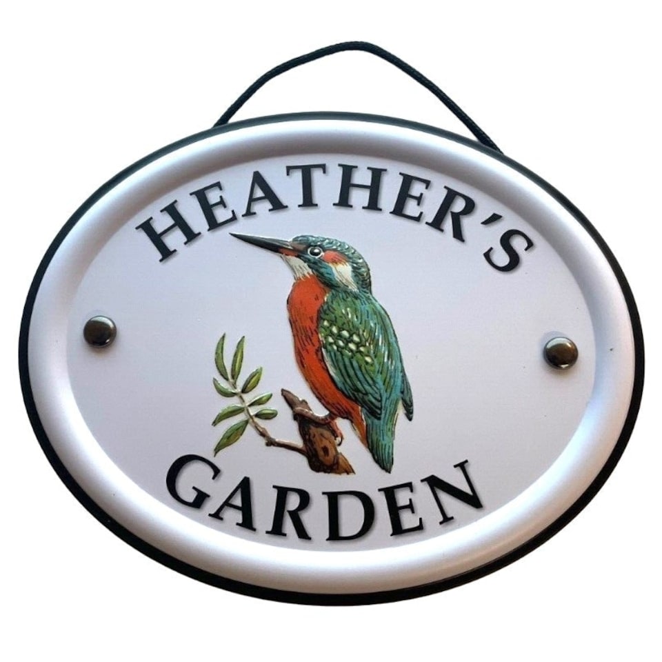 Decorative Bird Garden Sign - Heather