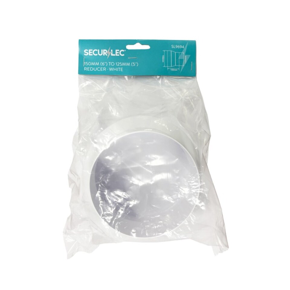 image 1 of Securlec Round Central Reducer | White | White | 4in | 1