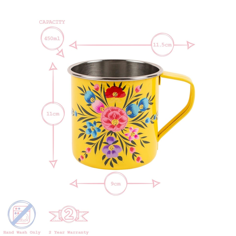 image 1 of BillyCan Camping Mug - 450ml - Buttercup Pansy