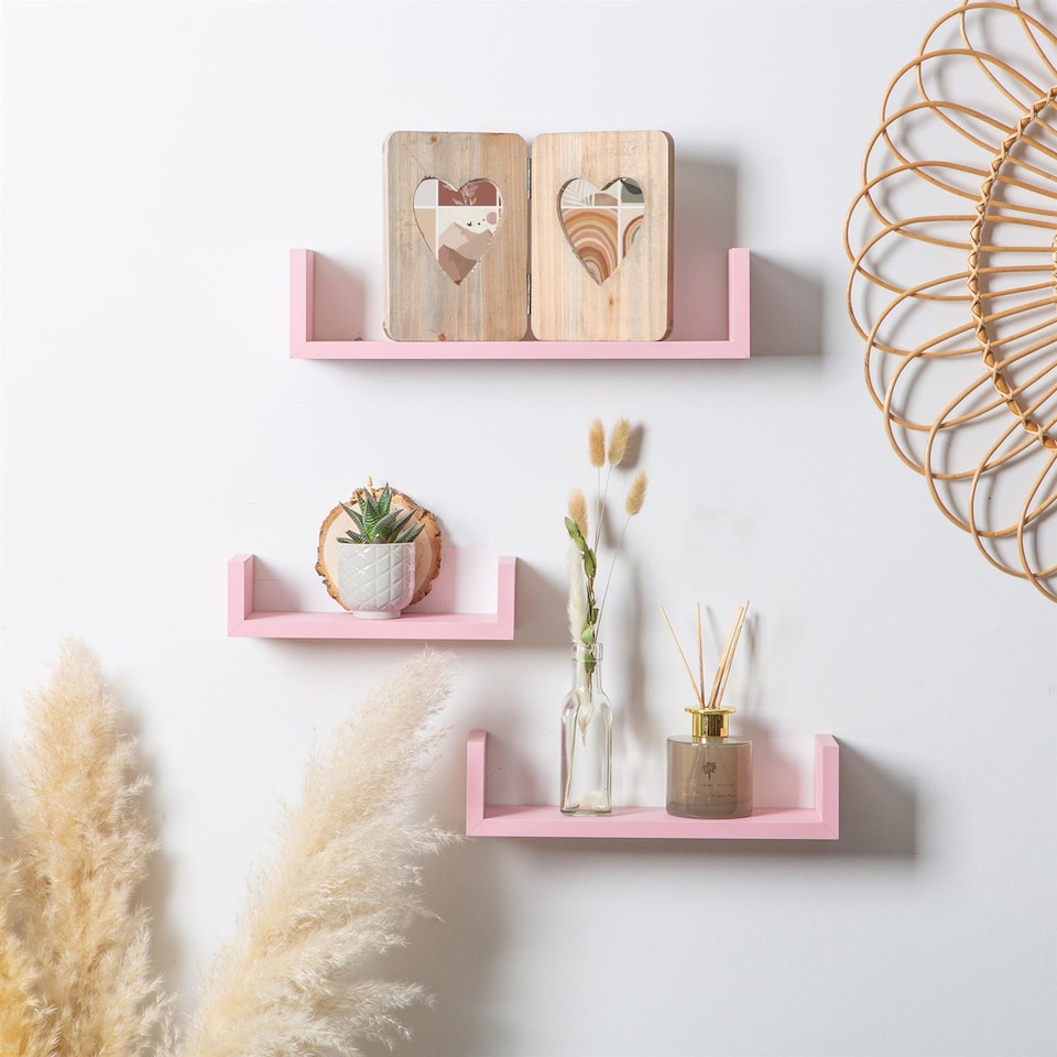 image 1 of Nicola Spring Rustic Hearts Folding 2 Photo Frame - 4 x 6" - Natural