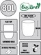 image 2 of BioLiner 80 Litre Compostable Bags for Swing Bins & Dustbins - 1 Roll