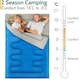 image 3 of Double Sleeping Bag 2 Season Envelope Outdoor Camping Queen Size 250gsm Trail | Blue | Double | 1