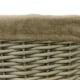 image 4 of JVL Antiques Wash Canvas Lined Oval Log Basket with Rope Handles, 46x57x46 cm Brown