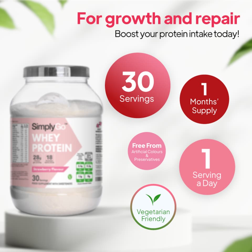 image 1 of Strawberry Whey Protein Powder