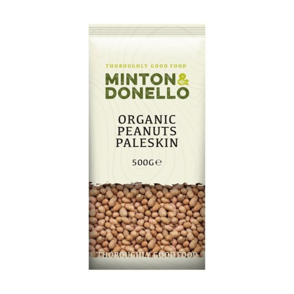 image 1 of Minton & Donello Organic Paleskin Peanuts 6 x 500g