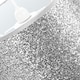 image 4 of Modern and Designer Bright Silver Glitter Fabric Pendant/Lamp Shade 30cm Wide | Silver | Silver | 1