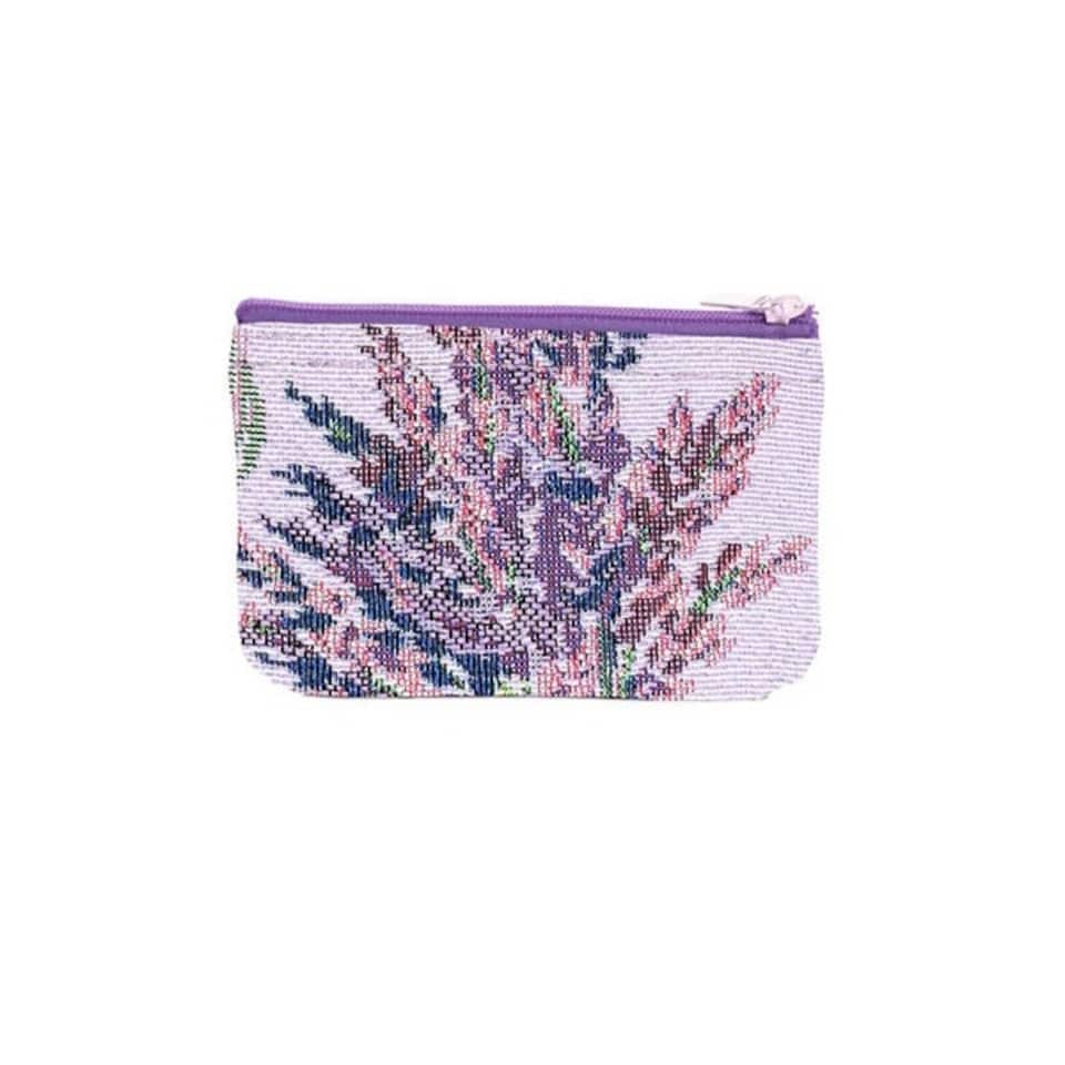 Signare Zip Coin Purse - Purple Lavender Purple