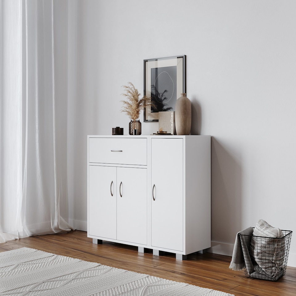 image 1 of Storage Combination-Single Side Cabinet | White | 0 x 0 x 0 | 1