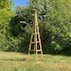 image 3 of Wooden Garden Obelisk Plant Support for Climbers (1.5m tall) - Pack of 2
