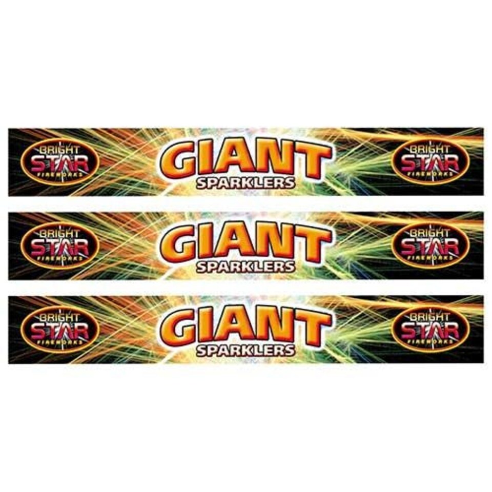Giant Hand-Held Sparklers 25cm - 3 Packs of 5
