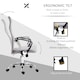 image 6 of HOMCOM Mesh Office Chair, High Back Computer Desk Chair, Swivel Chair with Height Adjustable, for Home, Light Grey