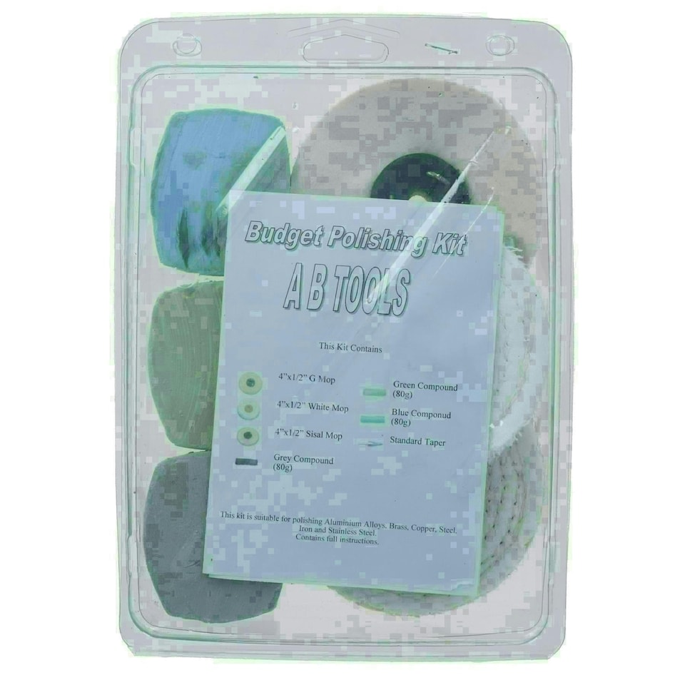 image 1 of Budget Polishing Kit Coarse / Medium and Fine Mops 4" POL03