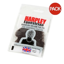 Equi-Net Womens/Ladies Harpley Hair Net (Pack of 2) - Black - One Size Black