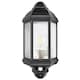 image 1 of Traditional PIR Sensor Outdoor Wall Light with Matt Black Metal Die-Cast Frame | Black