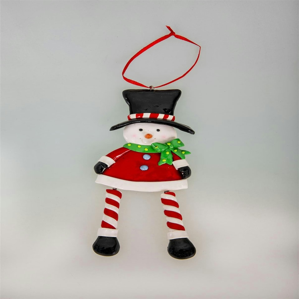 image 1 of 3pcs Ceramic Christmas Hanging Decoration