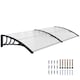 image 1 of Outsunny Outdoor Curved Window Porch Canopy Awning UV Rain Cover 0.8x2m Clear | Clear | Clear | 1