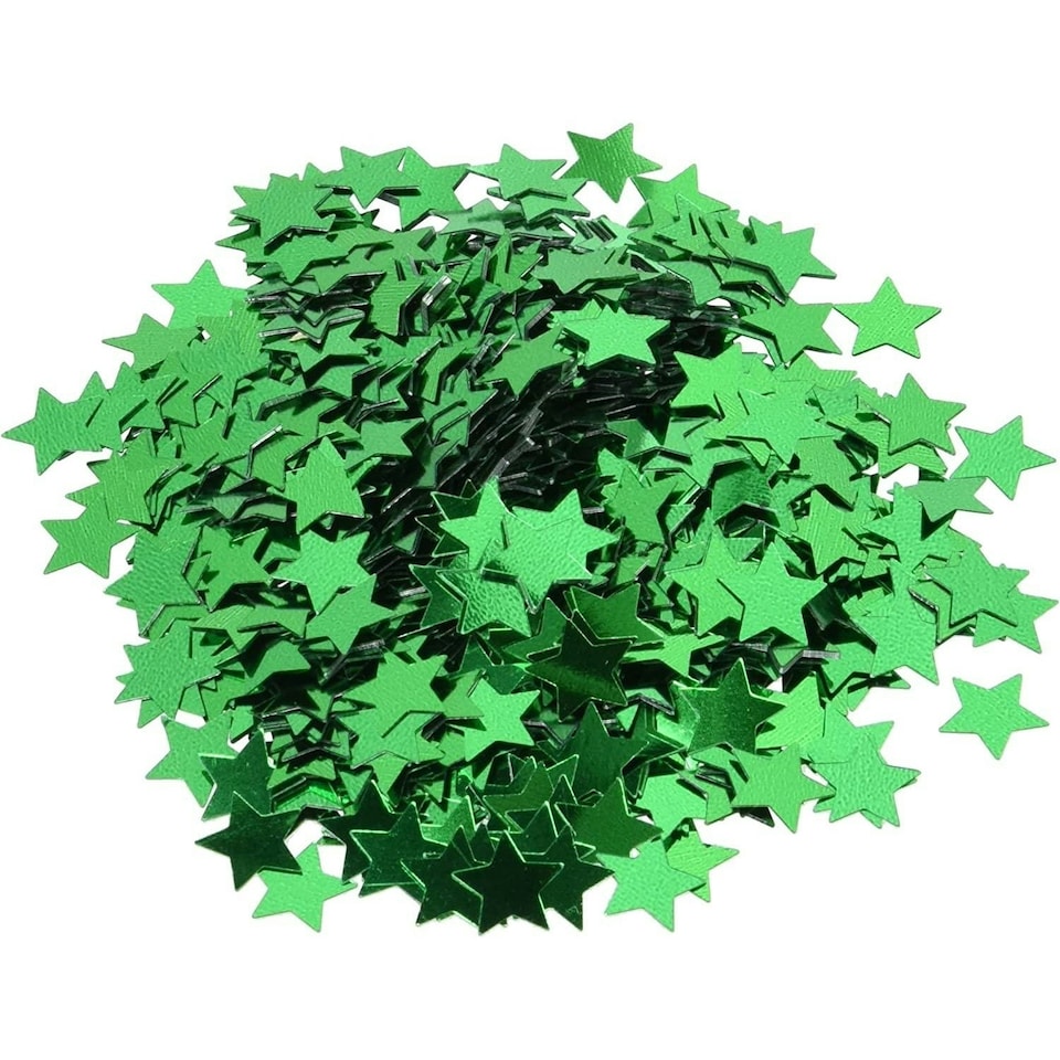 Amscan Metal Star Confetti - Green - One Size