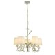 image 3 of Rosie 5 Light Chrome & Clear Glass Trim Shaded Chandelier