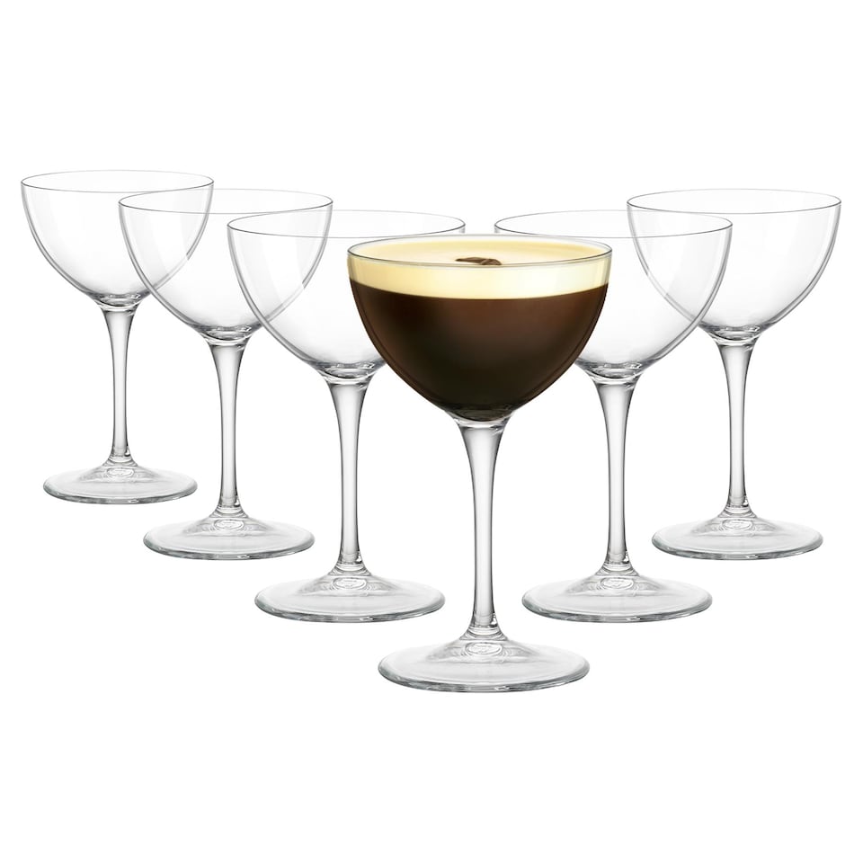 image 1 of Bormioli Rocco Bartender Novecento Martini Glasses - 235ml - Pack of 6